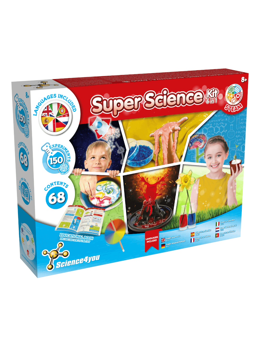 Science4you- Super Science kit 6 i 1 Experimentkit