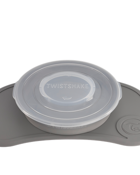 Twistshake Click-Mat & Tallrik Pastellgrå