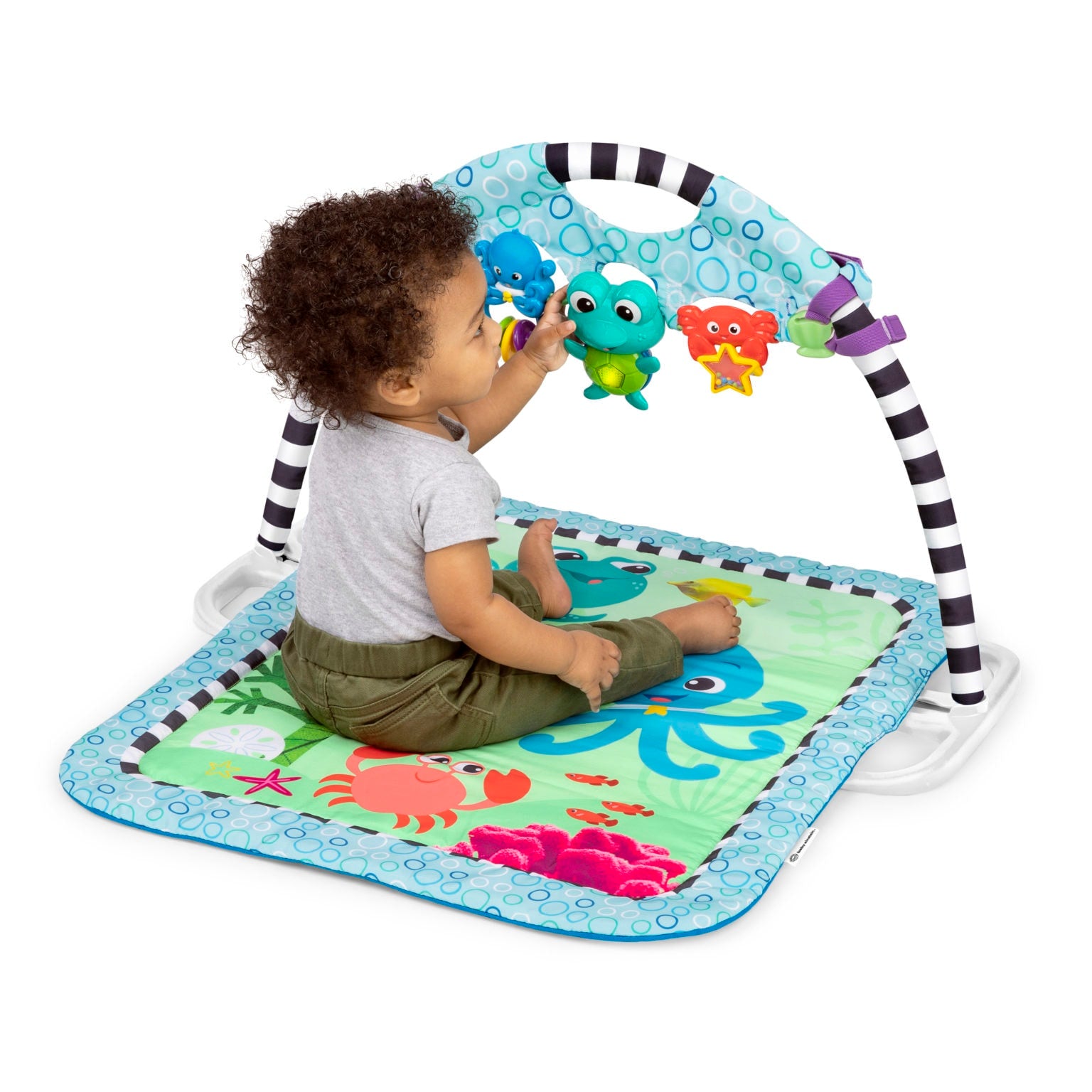 Baby Einstein Neptune's Discovery Reef™ lekmatta Babygym med avtagbar leksaksranka