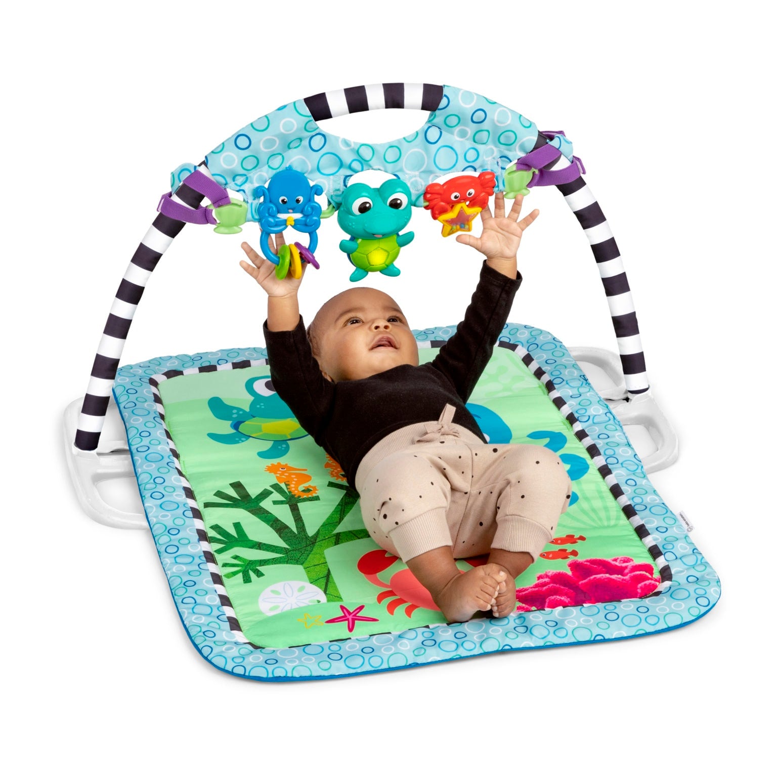 Baby Einstein Neptune's Discovery Reef™ lekmatta Babygym med avtagbar leksaksranka