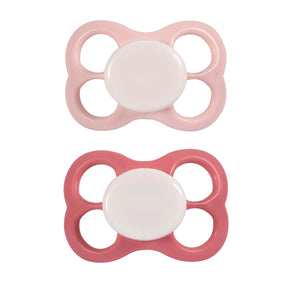 Barnets Favorit 2-pack Silikon luftnappar 6+ månader Rosa/Vit