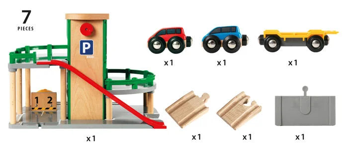 BRIO Parkeringshus Garageset för Tåg