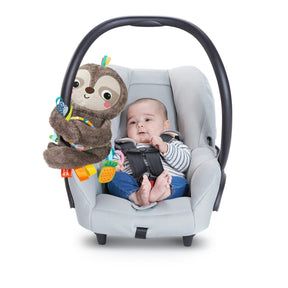 Bright Starts Slingin' Sloth Travel Buddy™ Aktivitetsleksak Barnvagnshänge