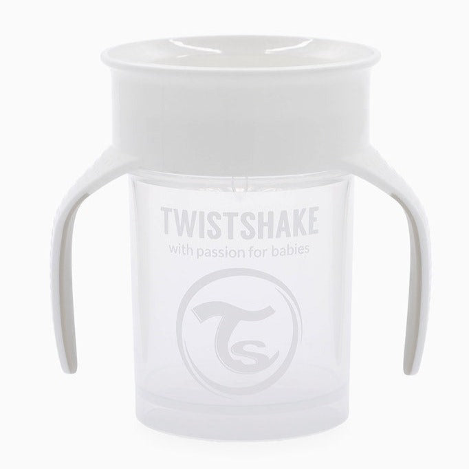 Twistshake 360-träningsmugg 230ml Pastel Vit