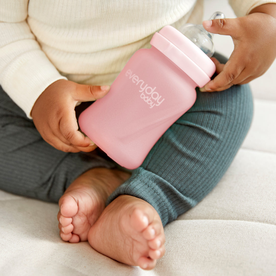 Everyday Baby Nappflaska I Glas Healthy+ Rose Pink 150 ml 1-pack