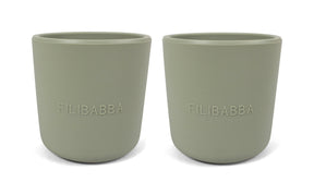 Filibabba Mugg i Silikon 2-pack Green