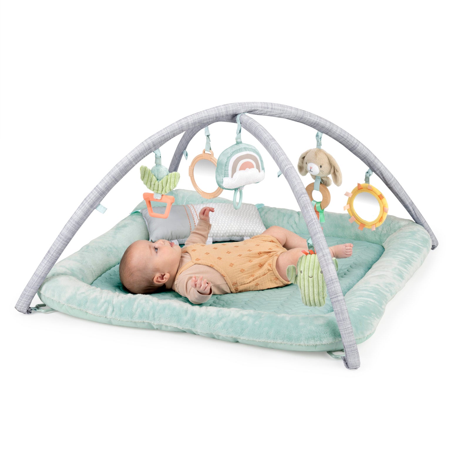 Ingenuity Premium Plysch Aktivitetsfilt Babygym Lekmatta