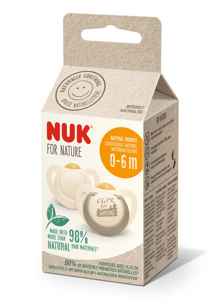 NUK 0-6m Napp Storlek 1 Creme 2-pack Silikon