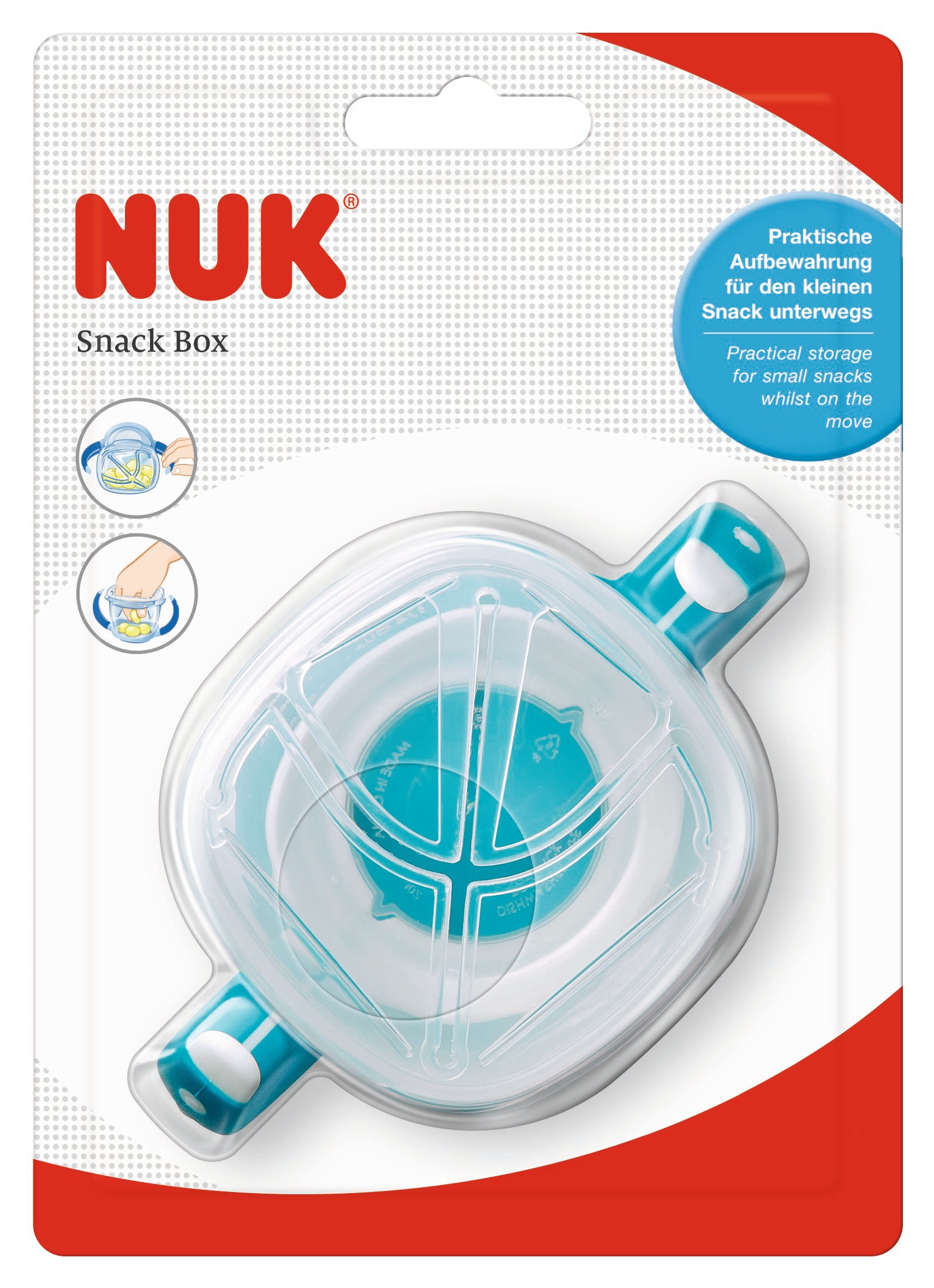 NUK Easy Learning Snack Box Turquoise