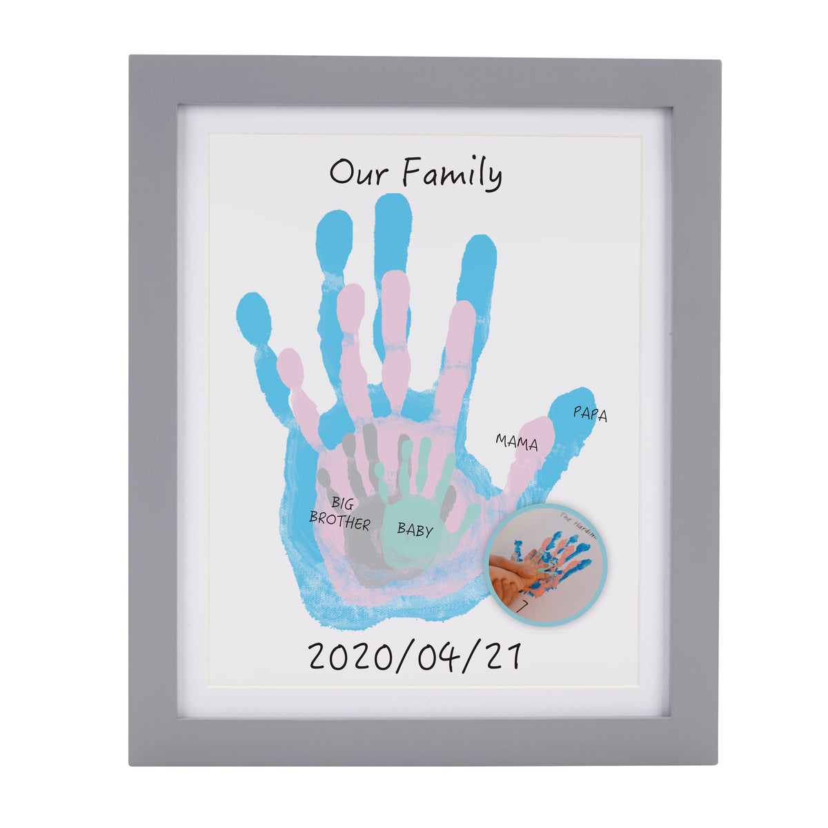 Pearhead Family Handprint Handavtryck Ram
