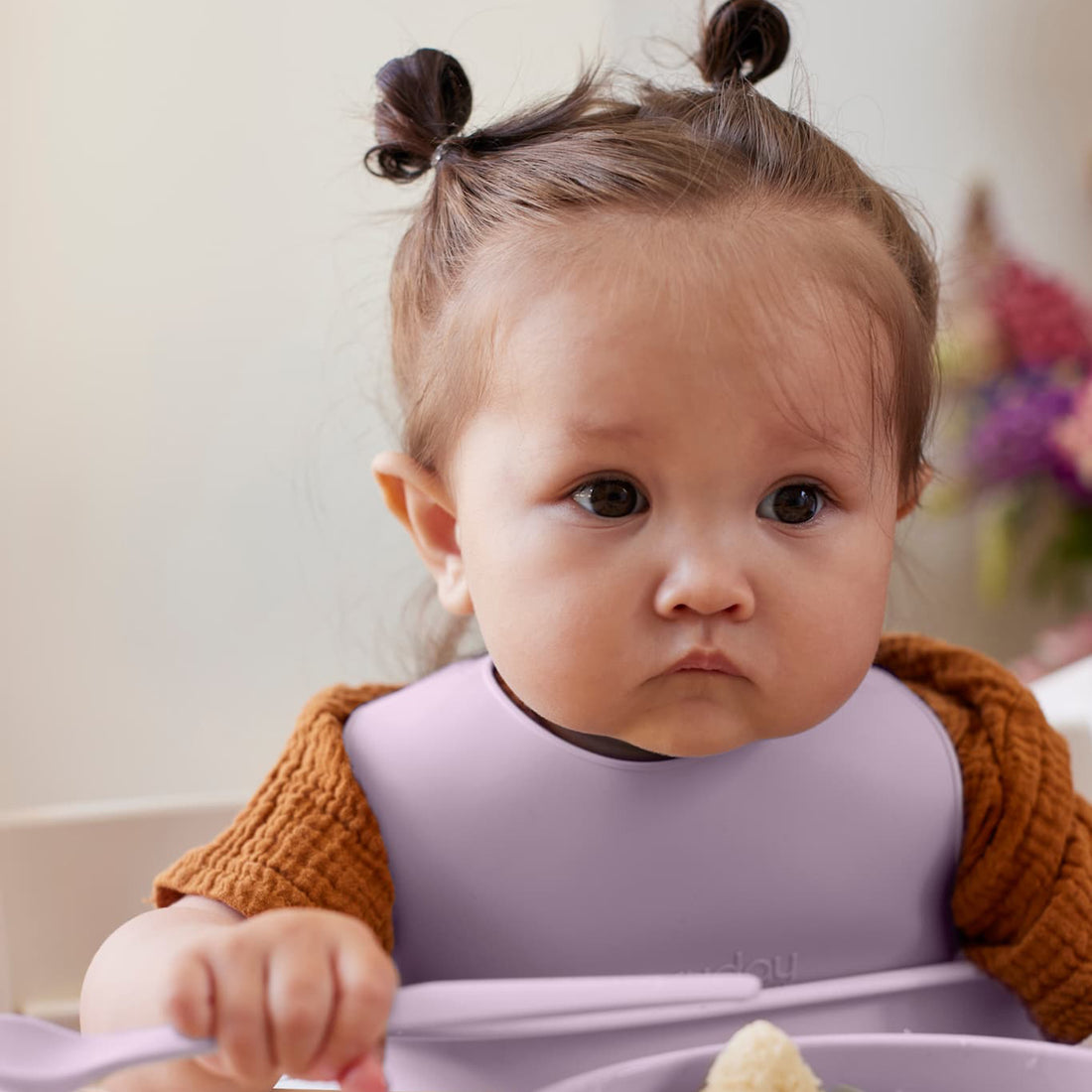 Everyday Baby Haklapp I Silikon Med Bälte - Light lavender