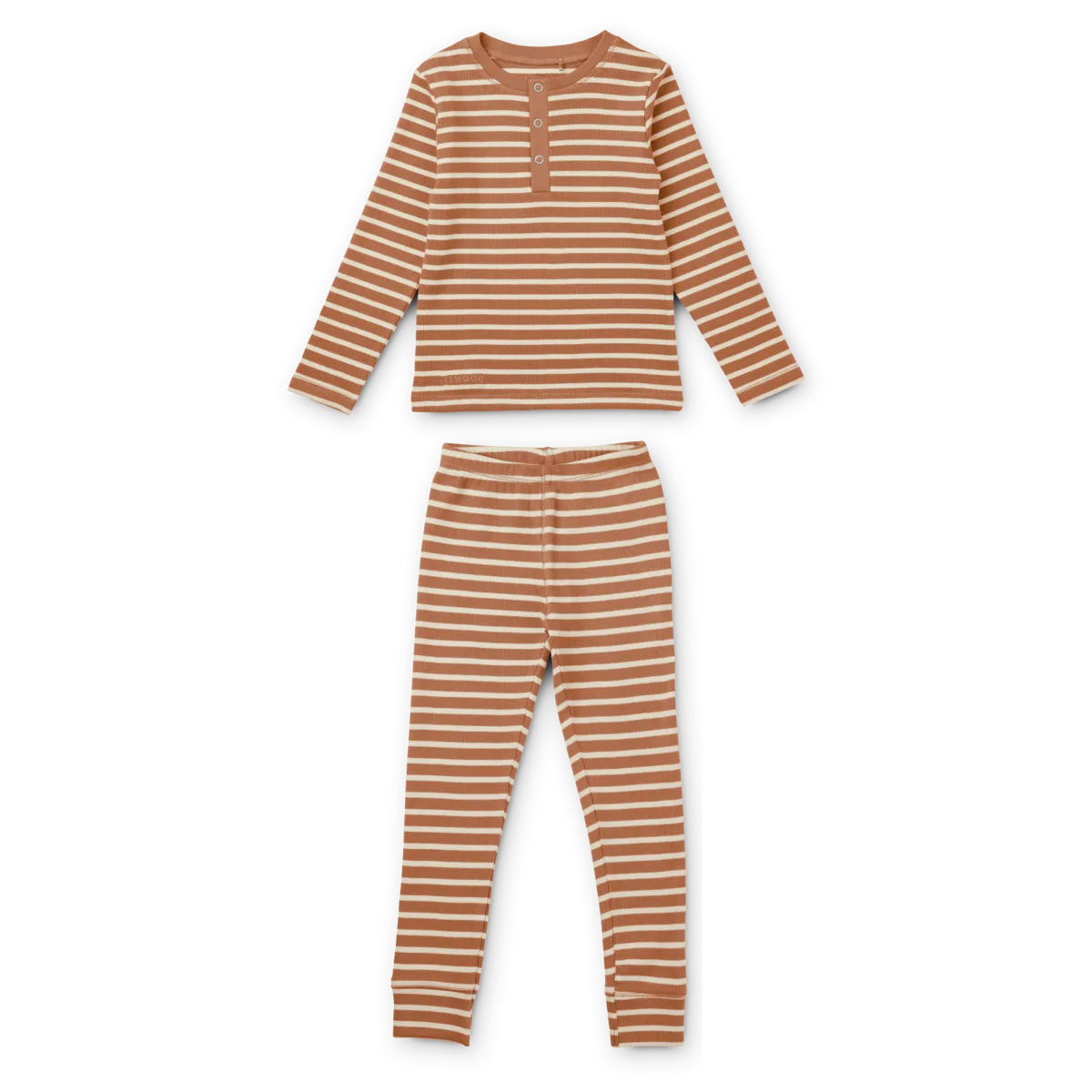 Liewood Wilhelm Pyjamas Set Stripe Tuscany rose/Sandy