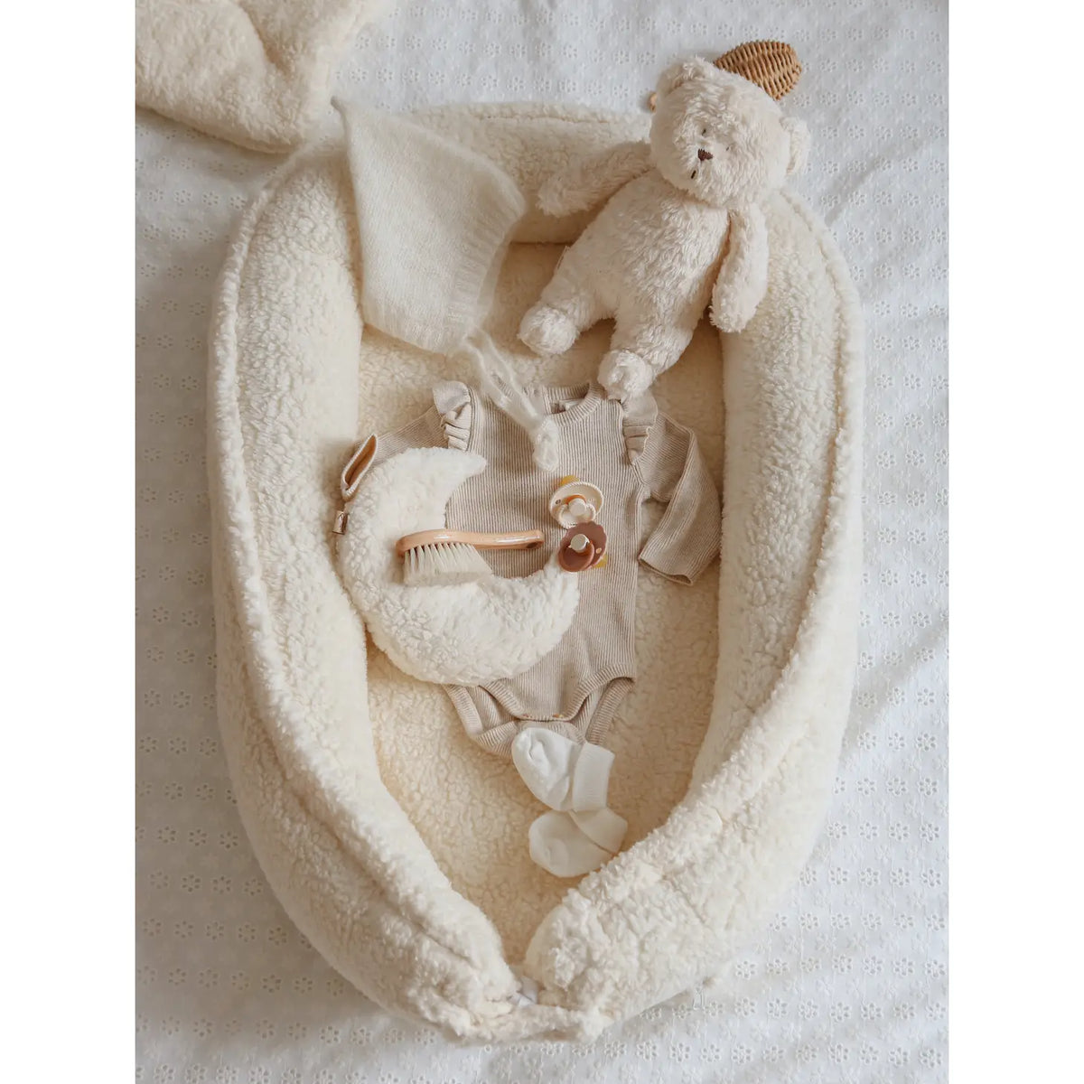 Babyly Babynest All Teddy Cream