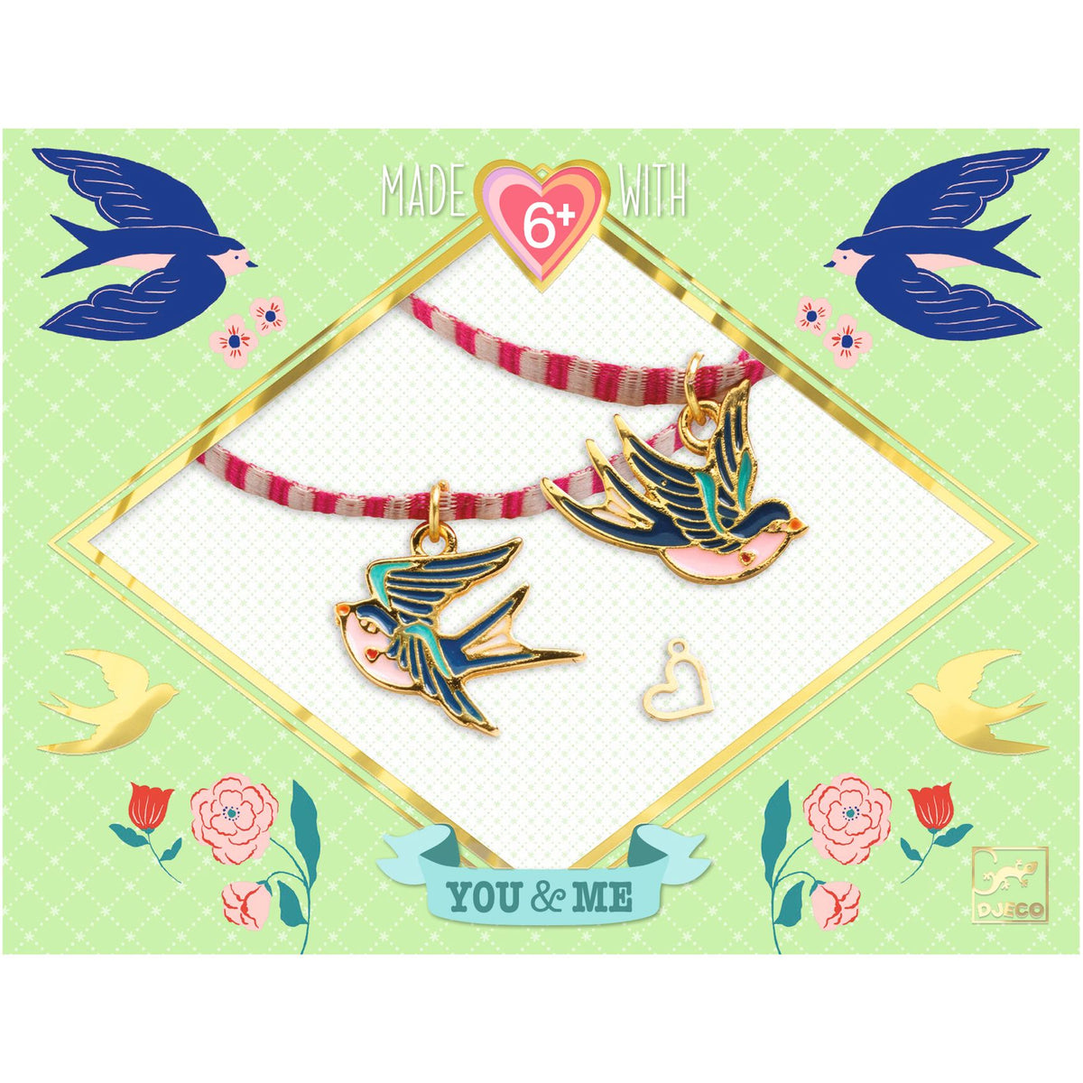 Djeco Pysselset You & Me  Bird Ribbons