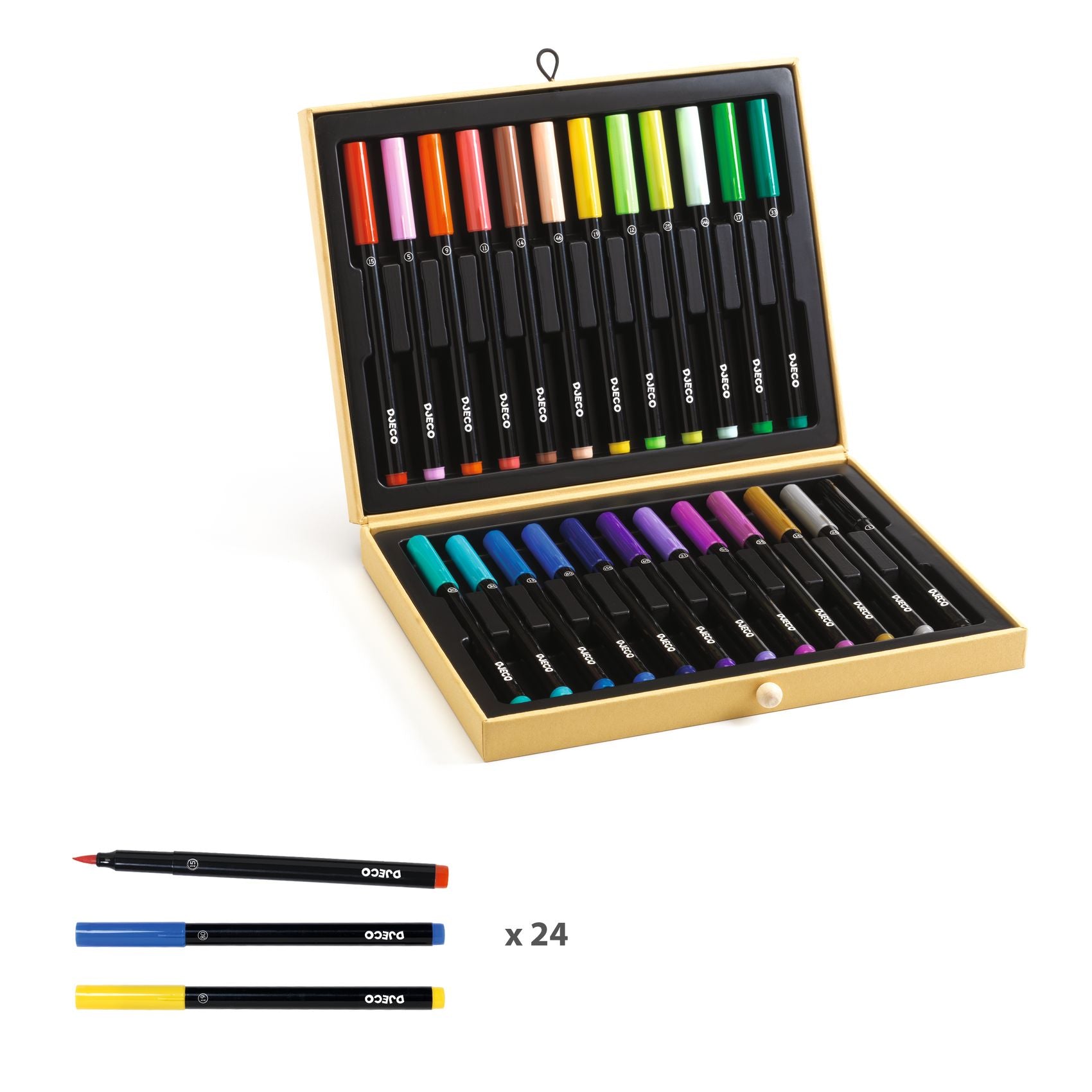 Djeco Tuschpennor First Brush Pens Box