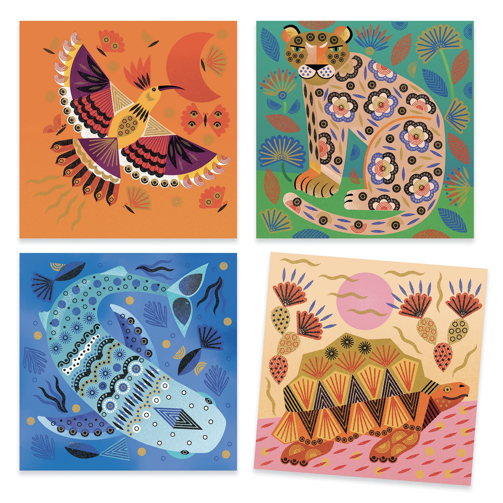 Djeco Skrapkort Patterns And Animals