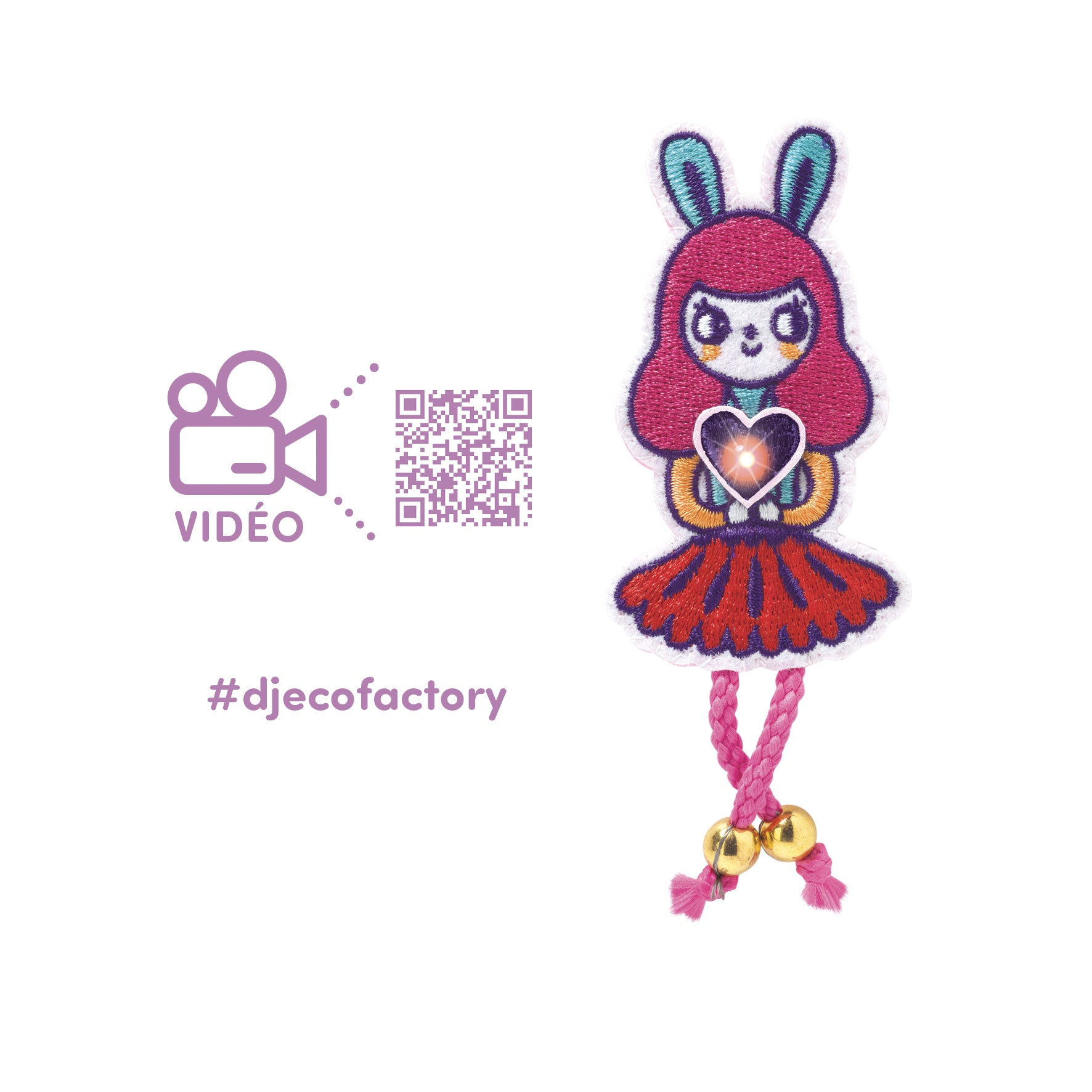 Djeco Pysselbox Brooch Bunny Girl