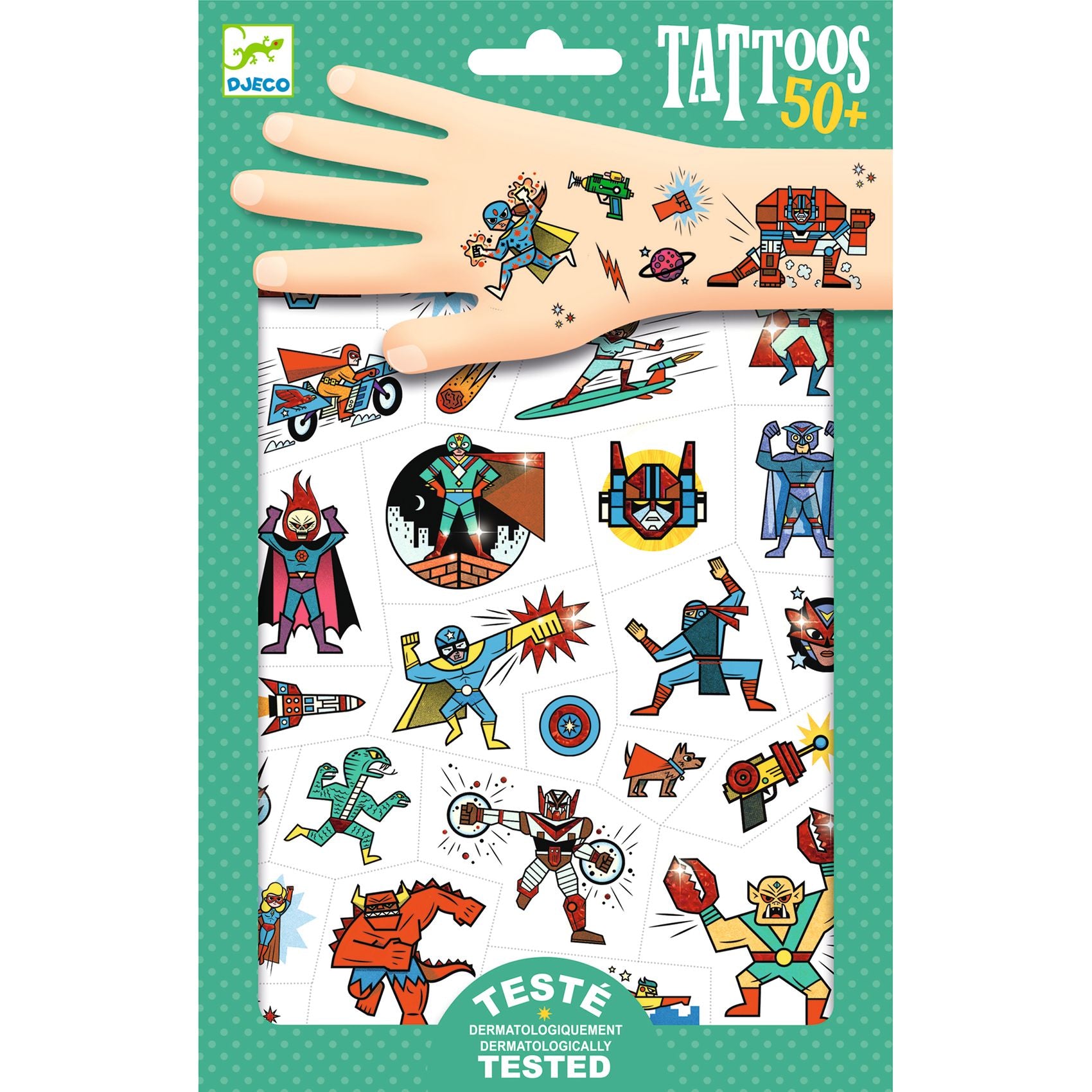 Djeco Tatueringar Heroes VS Villains