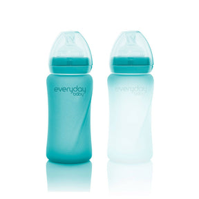 Everyday Baby Nappflaska I Glas Värmeindikerande Healthy+ Turquoise 240 ml 1-pack