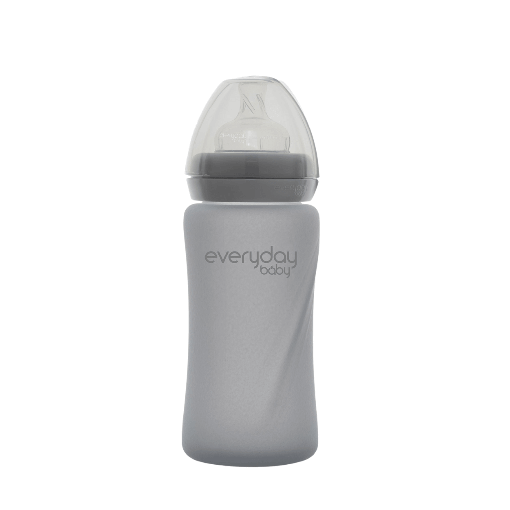 Everyday Baby Nappflaska I Glas Healthy+ Quiet Gray 240 ml 1-pack
