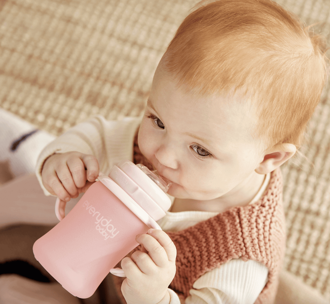 Everyday Baby Pipmuggkit Healthy+ Rose Pink  1 st handtag 1 st drickpip