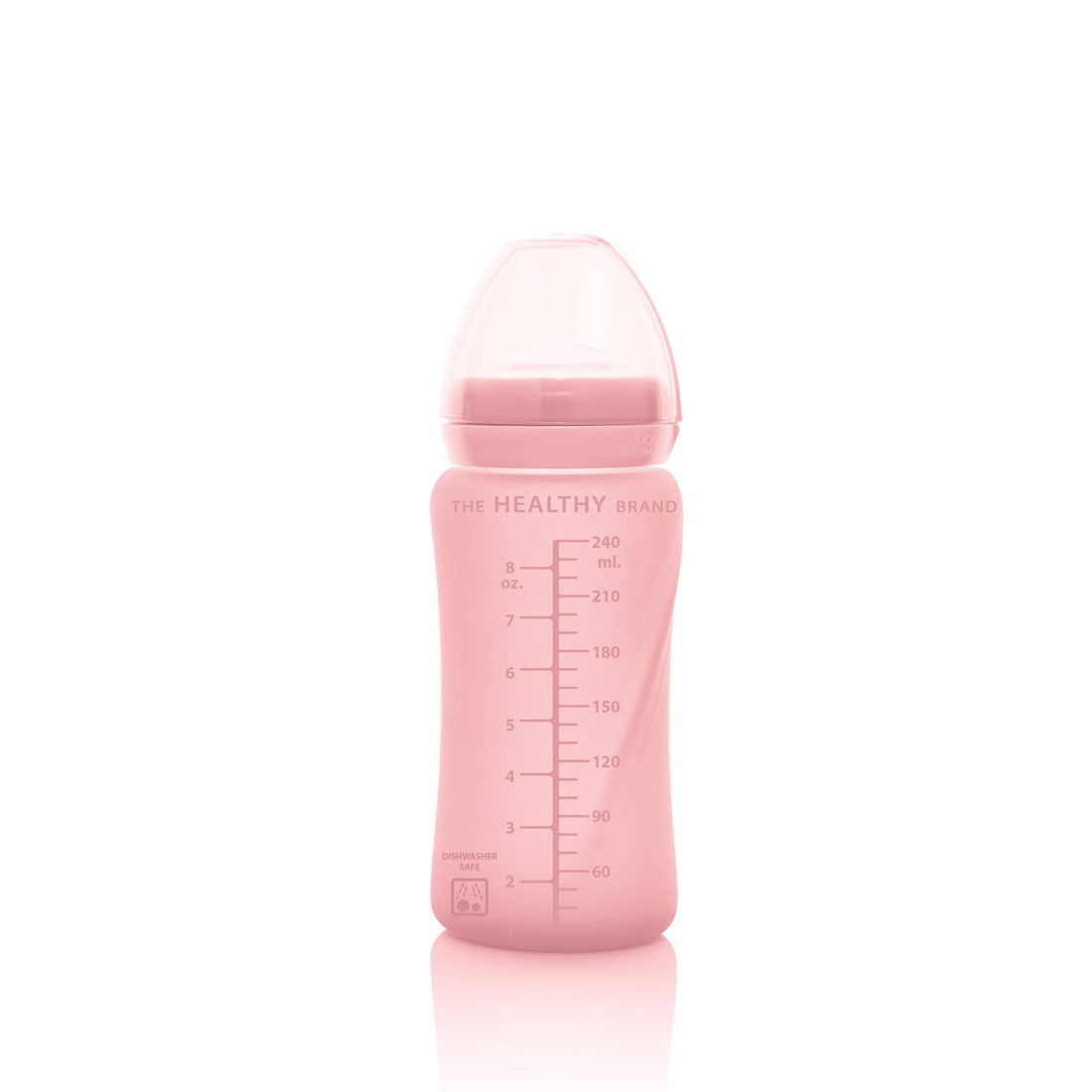 Everyday Baby Sugrörsflaska I Glas Healthy+ Rose Pink 240 ml 1-pack
