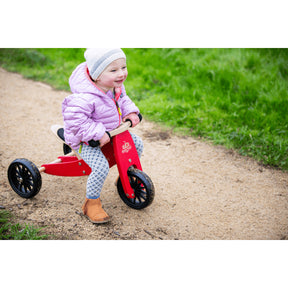 Kinderfeets Ecofriendly Trehjuling Sparkcykel Barn Röd