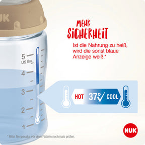 NUK First Choice+ Nappflaska Anti-Kolik 150 ml, Safari