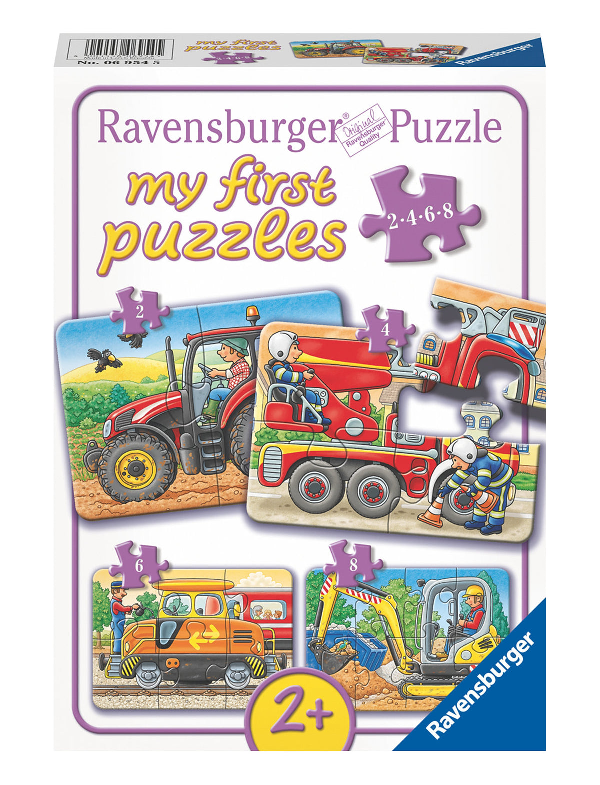 Ravensburger Pussel Hard At Work 2/4/6/8p